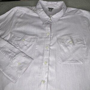 Eddie Bauer Shirt Womens 3X Purple Firelight Flannel Button Front Tencel Soft